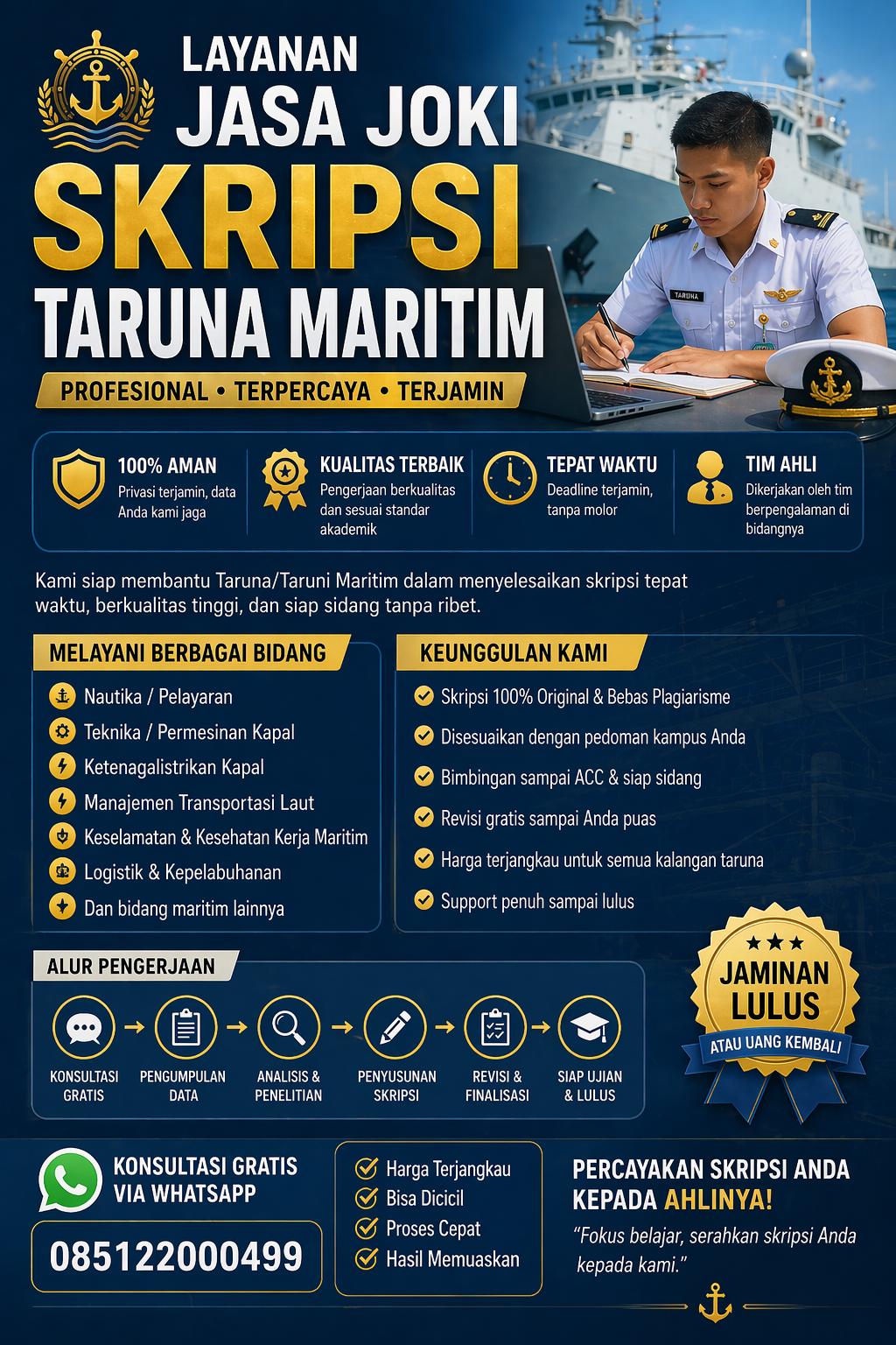Layanan Jasa Joki Skripsi Taruna Maritim